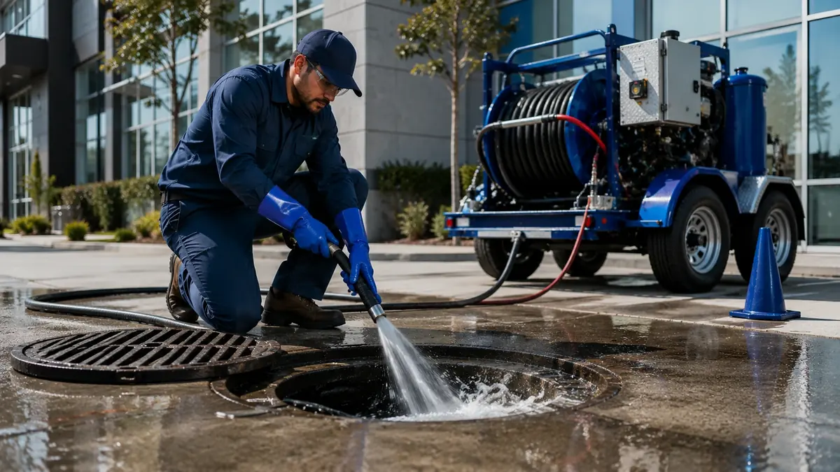 Commercial Hydro Jet Drain Cleaning in Templeton