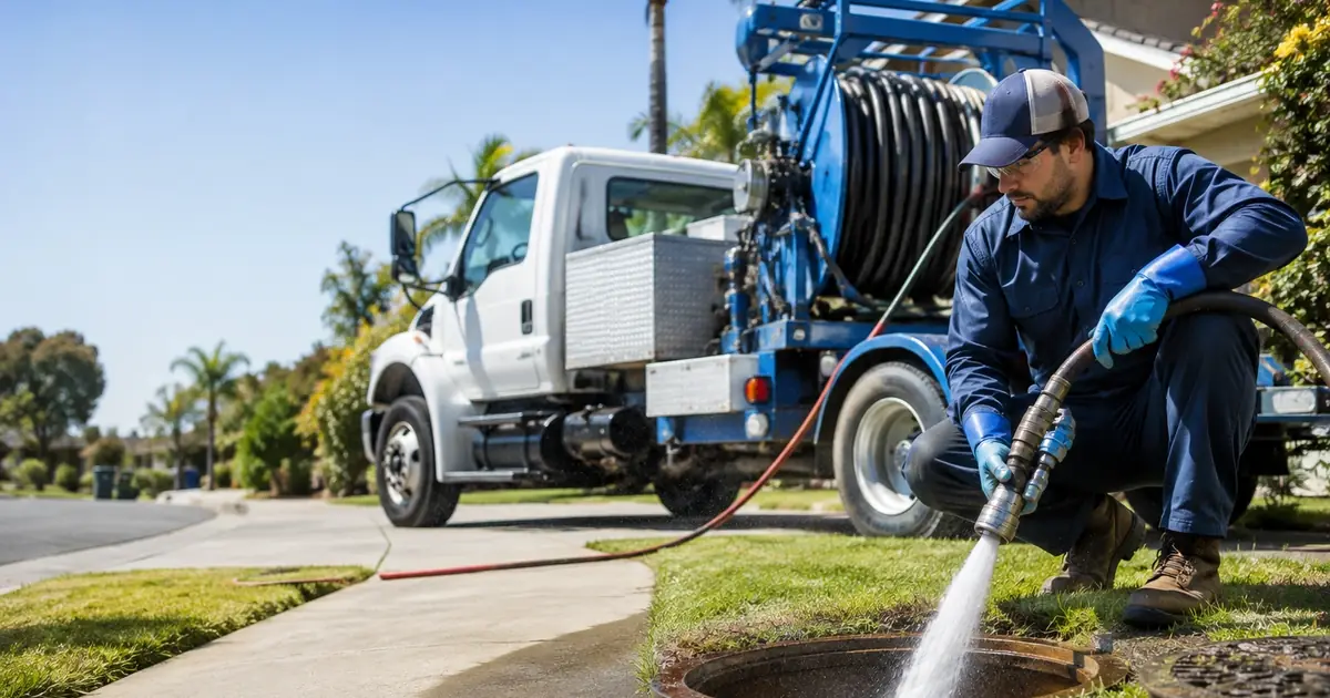 Hydro jet sewer cleaning Templeton