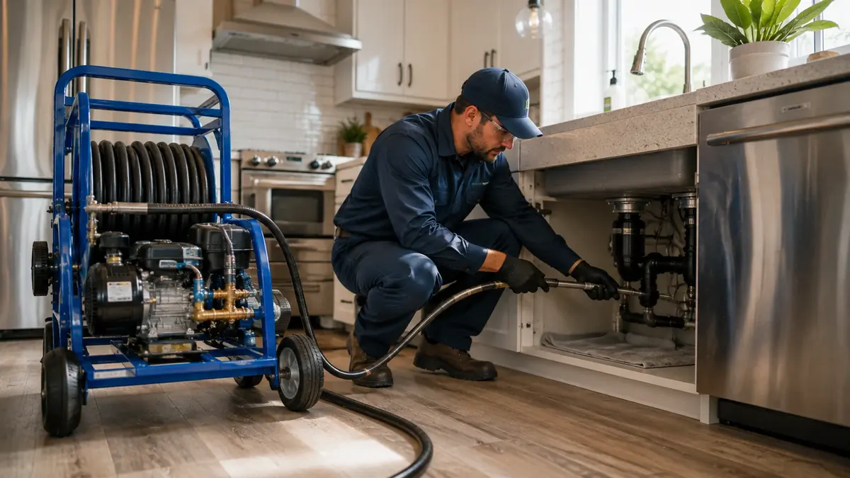 Kitchen Drain Hydro Jetting in Templeton